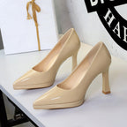 Women's Platform Patent Leather Pumps