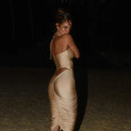 Solid One-piece Swimwear