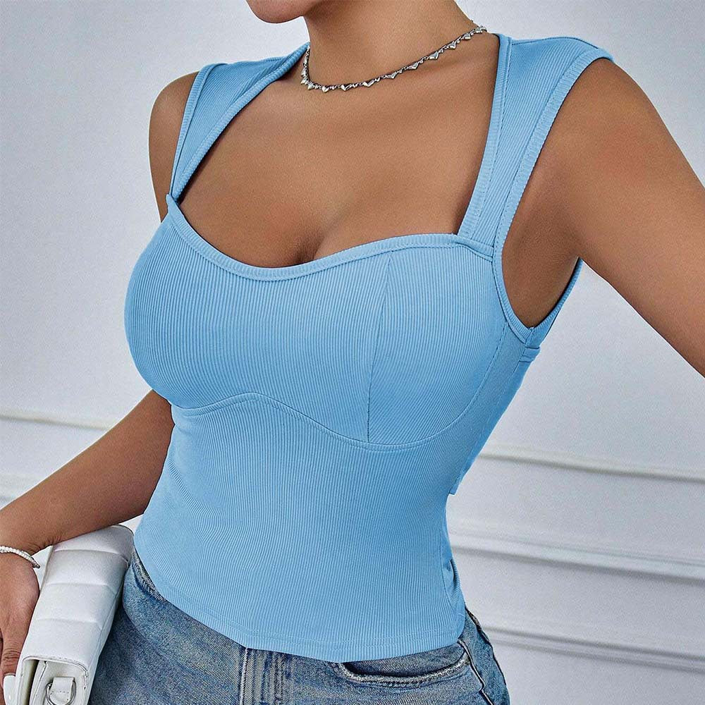 Women's Backless Geometric Crop Top