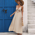 Women's Backless Halter Dress