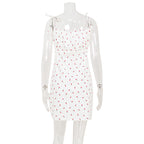 Floral Strap High-Waist Dress