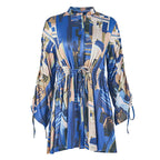 Women's Printed A-Line V-Neck Dress