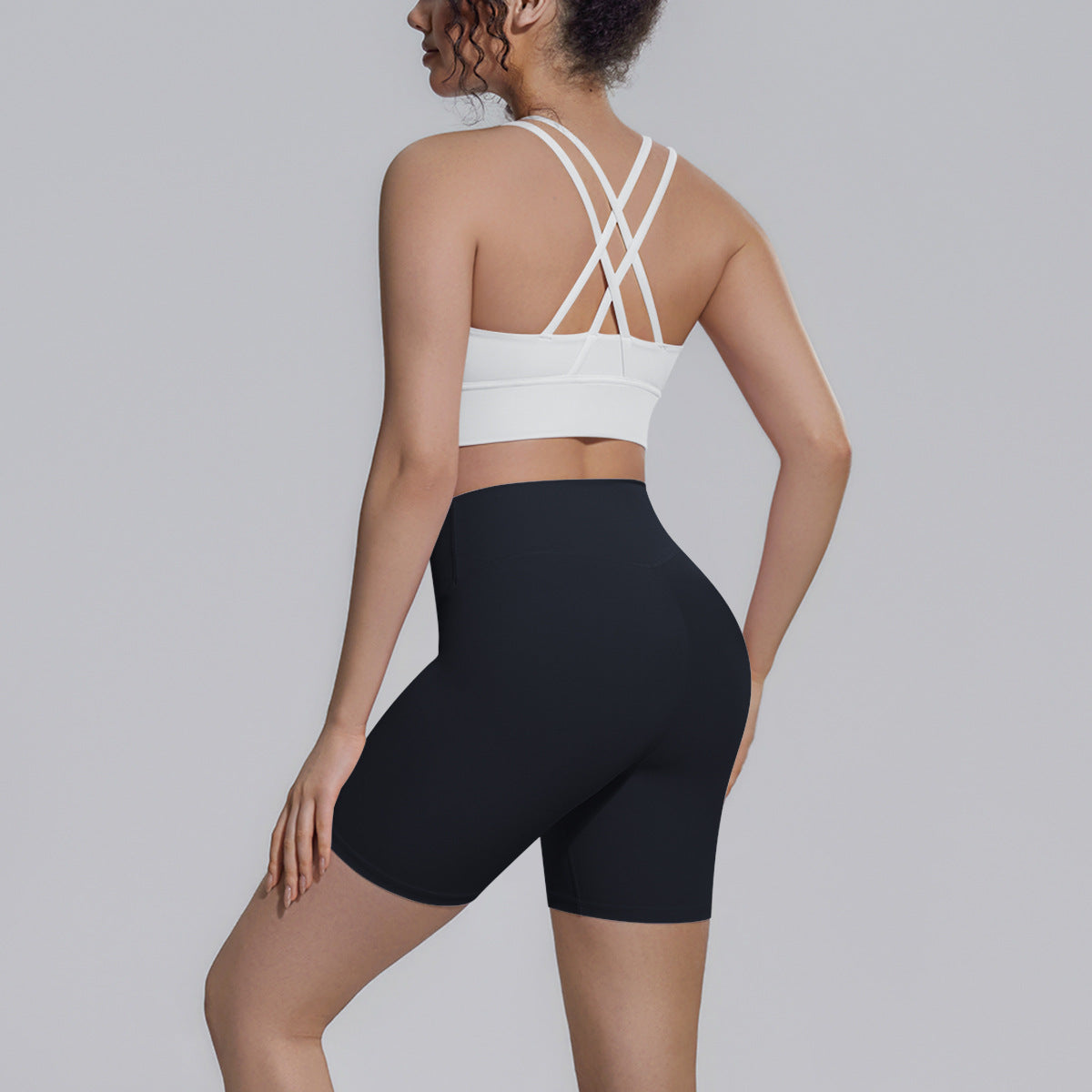 Bra White Shorts Black