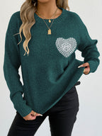 Dark Green Lace Pocket