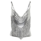 Women's V Neck Strap Backless Coordinated Two-Piece Set