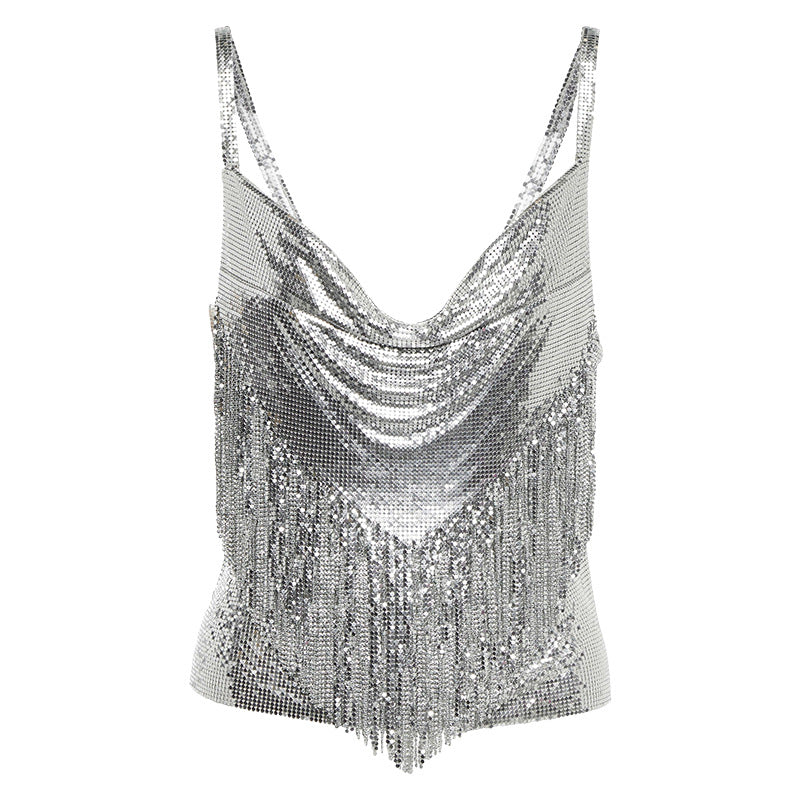 Women's V Neck Strap Backless Coordinated Two-Piece Set