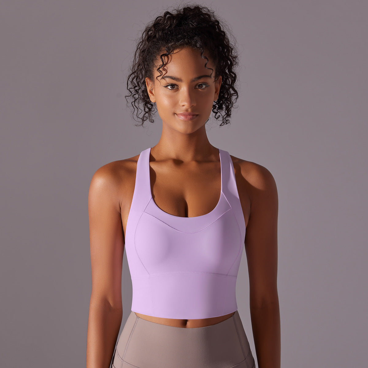 Nude Feel Sports Underwear Push up Sexy Seamless One Piece Cup Beauty Back Yoga Bra Running Workout Vest Women