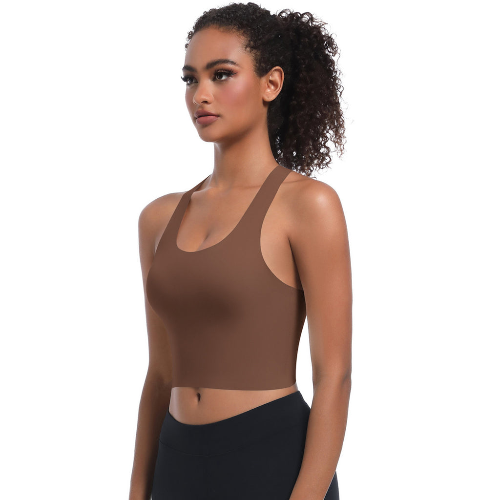 Women's Seamless Cross-Back Sports Bra
