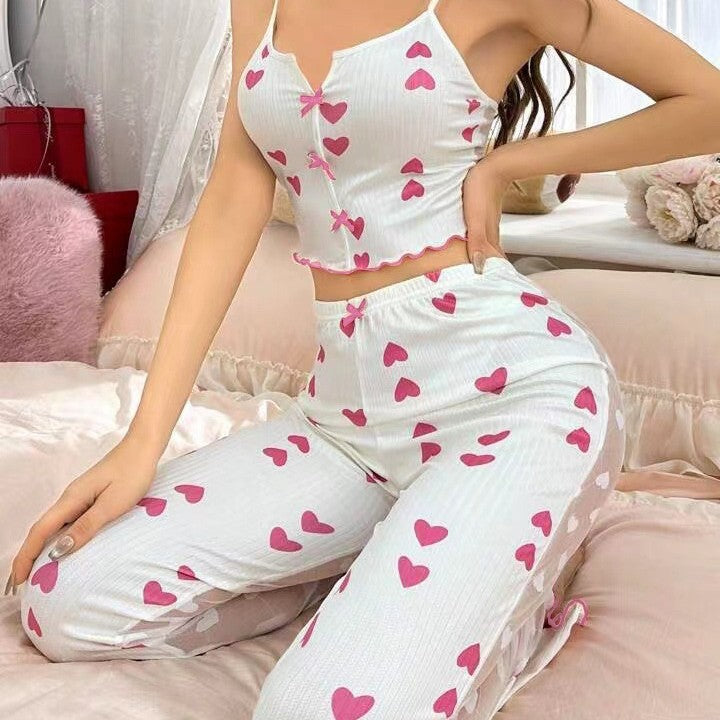 Printed Color Pajamas Lingerie