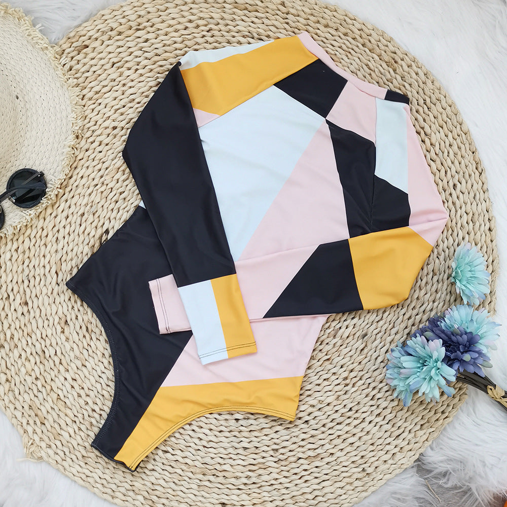 Long Sleeve One-piece Swimwear