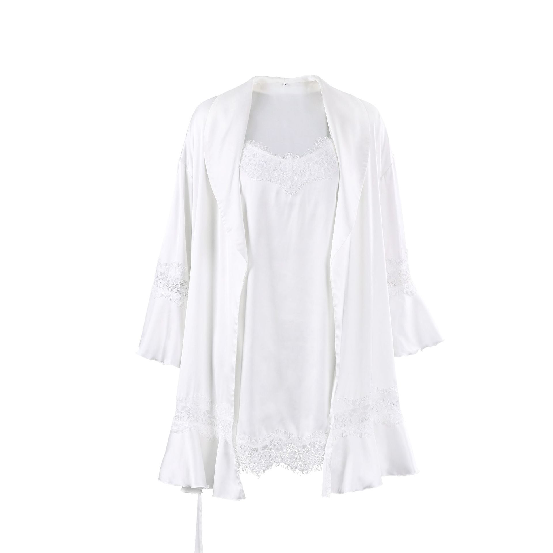 Women's Satin Lace Two-Piece Nightdress Set