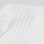 Goods High Quality Knitted Fabric V-Neck Slim Fit Short Sleeve Dress