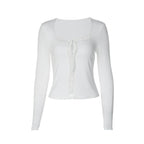 Women's Lace Detail Square Neck T-Shirt