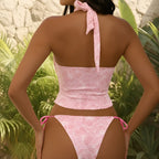 Floral Print One-piece Swimwear