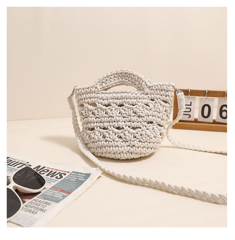 Colorful Crossbody Cotton Thread without Lining