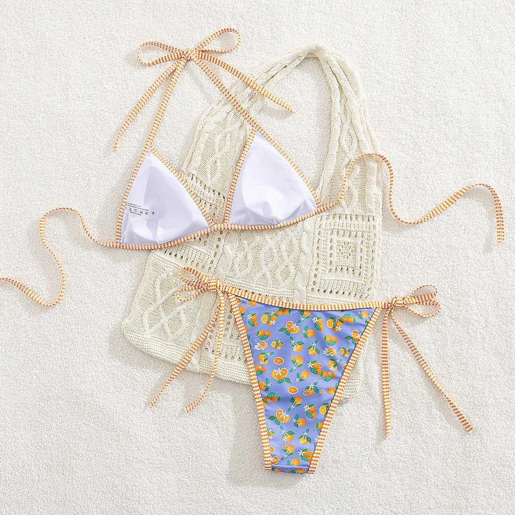 Fruit Lace Bikini Swimwear
