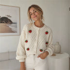 Women's Strawberry Knit Sweater