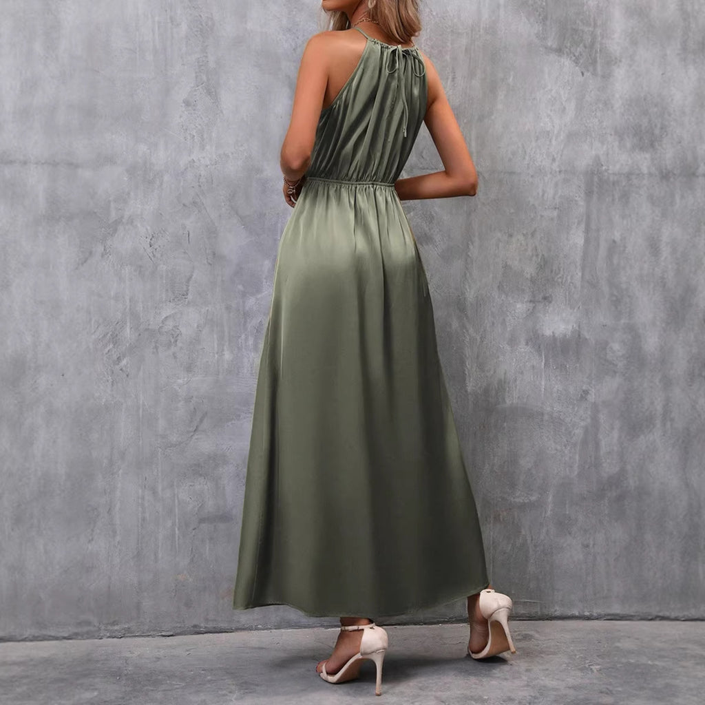 Women's Satin Maxi Dress
