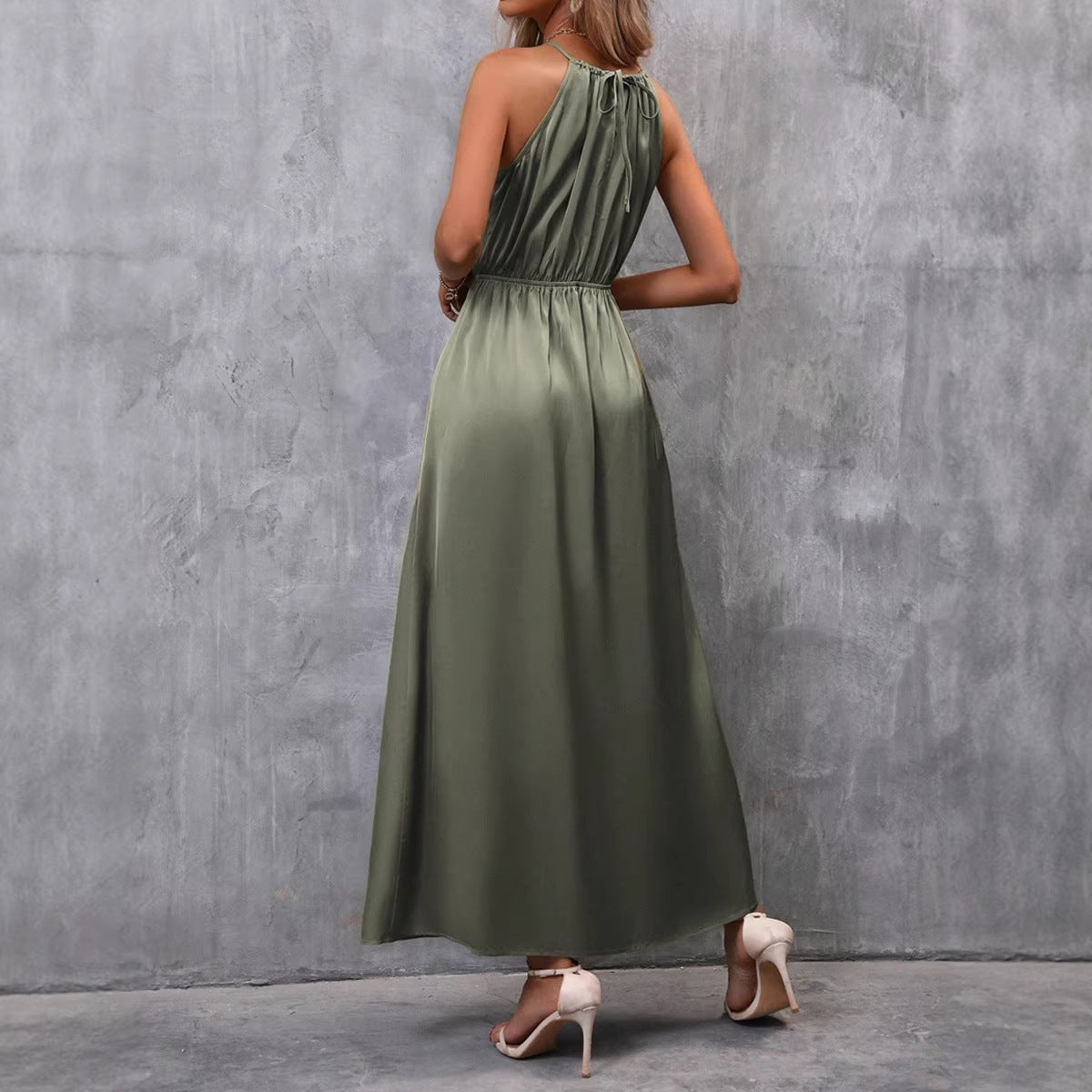 Women's Satin Maxi Dress