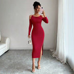 Women's Bodycon Long Sleeve Dress