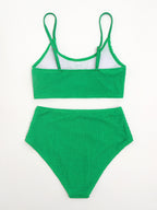 Solid Color Bikini Swimwear