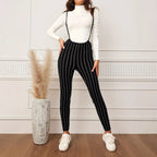 Women's Striped Knit Jumpsuit