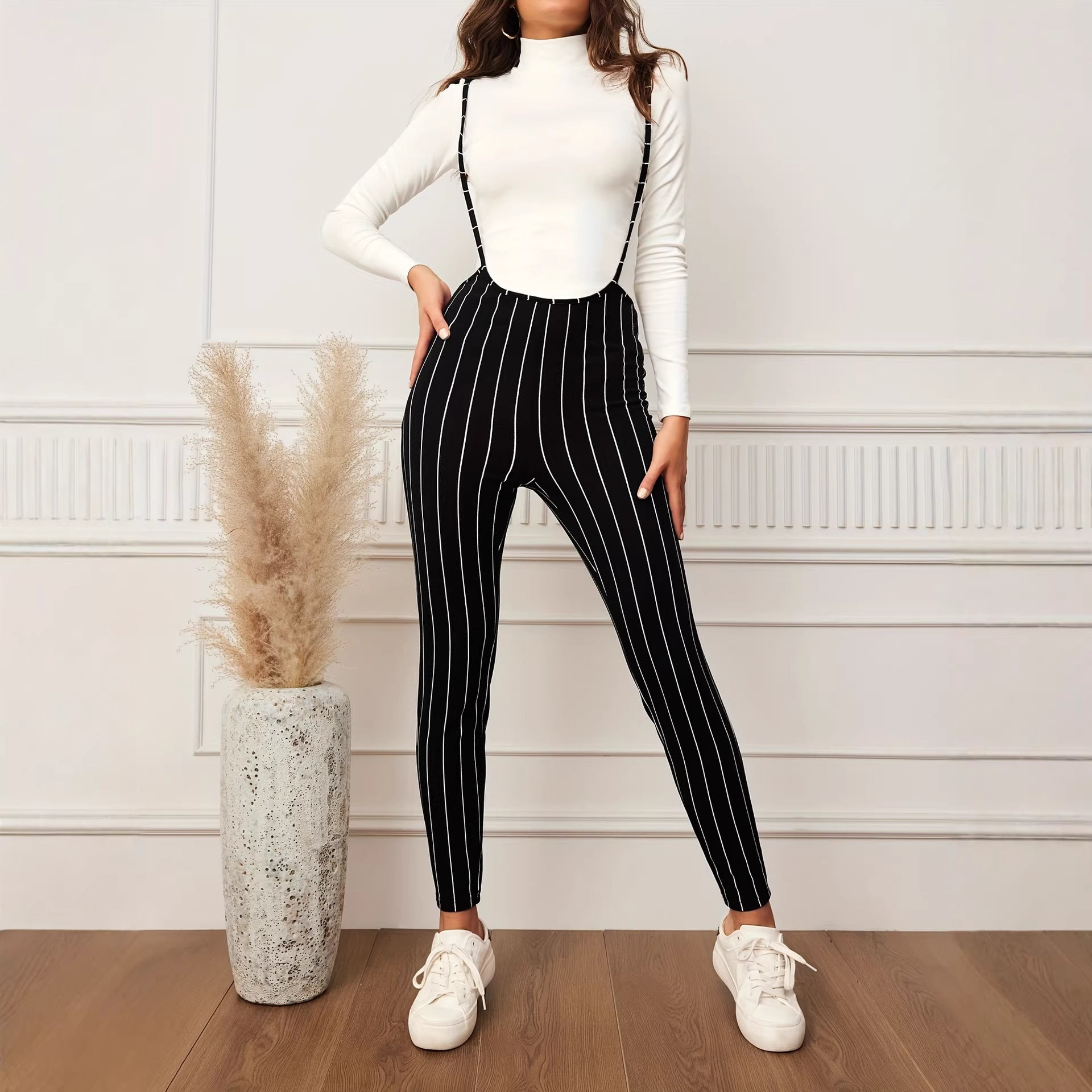 Women's Striped Knit Jumpsuit