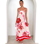 Strap Summer Printed Strap A-Line Dress