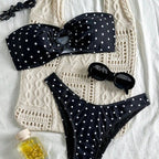 Bandeau Print Bikini Swimwear