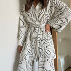 Autumn Printed Pajamas Lingerie