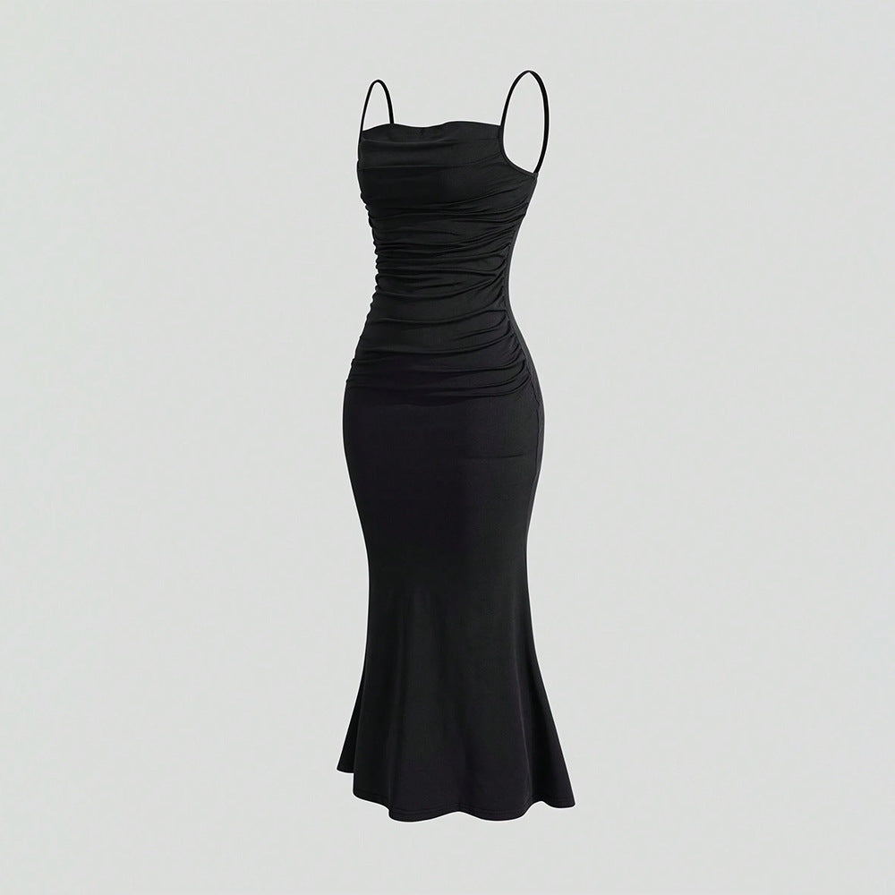 Women's Milk Silk Pleated Waist Tight Party Slimming Covering