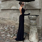 Women's Backless Chain Bodycon Maxi Dress