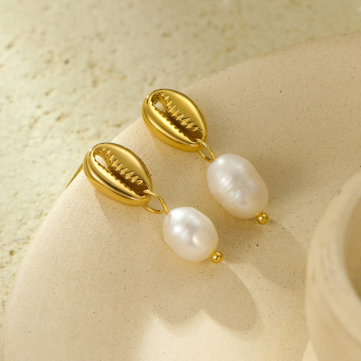 Freshwater Pearl Crab Earrings