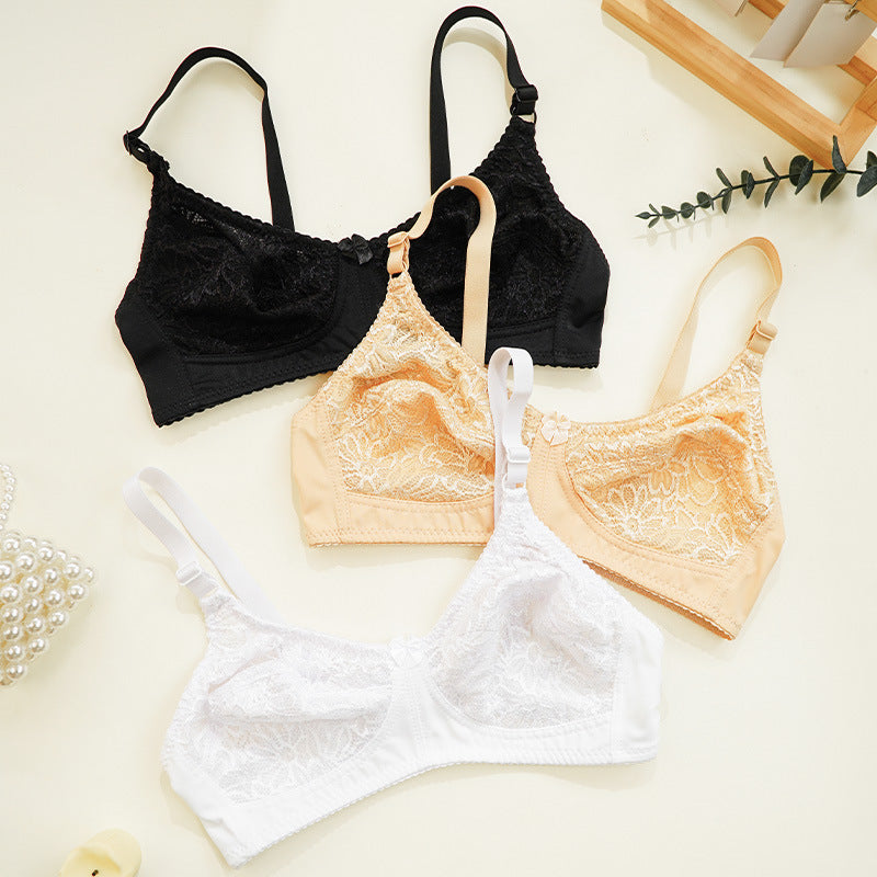 Women's Lace Wireless Underwire Bra