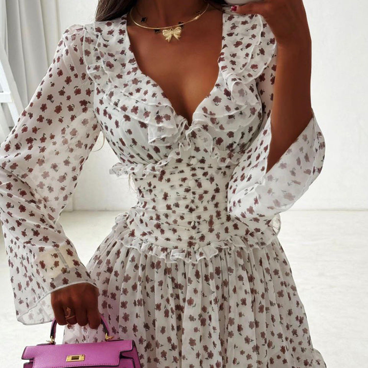Striped Ruffle Shirt & Shorts Set