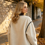 Women's Plush Wave-Edge Short Coat