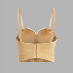 Women's Beaded Boned Corset Top