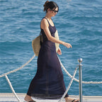 Sheer Mesh Beach Maxi Dress