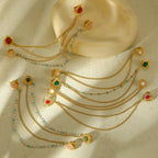 Natural Stone Collar Pin Shirt Neckline Collar Pin