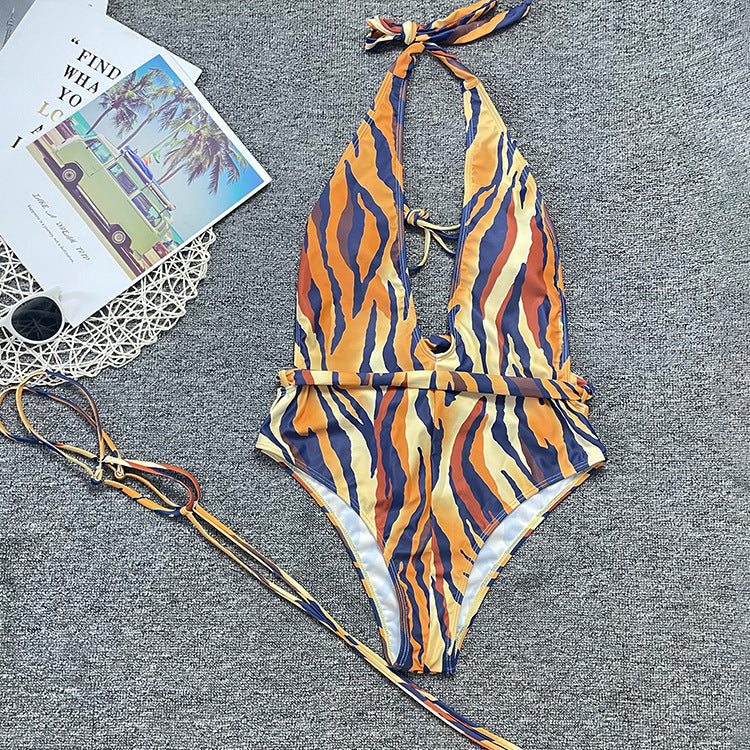 Bandage Leg Bikini Swimwear