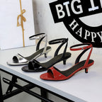 Women's Ankle-Strap Mid-Heel Sandals