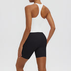 Vest White Shorts Black