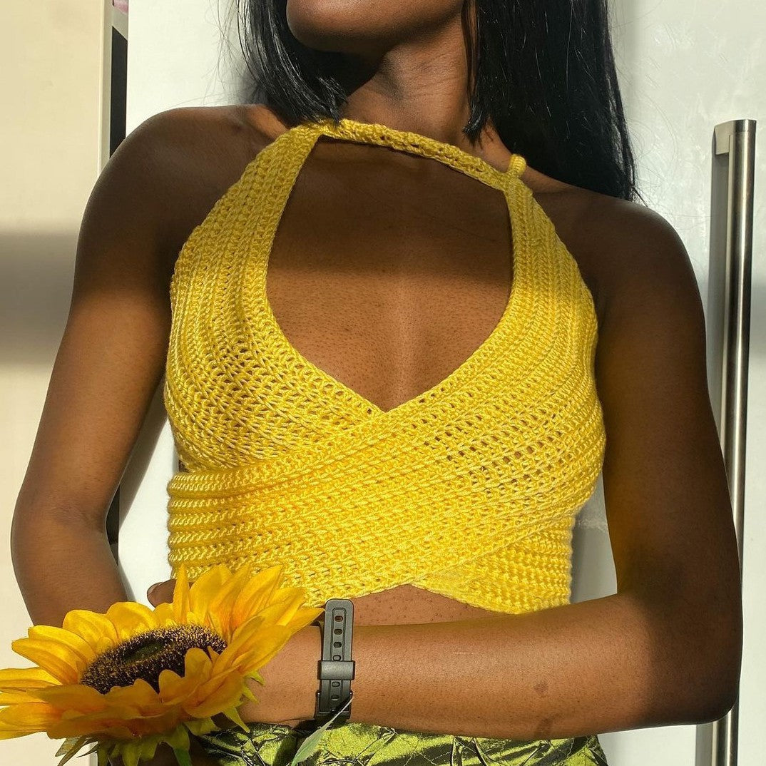 Bandeau Bandage Knit Top