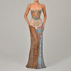 Women's Cami Dress Split Tube Top Chiffon Dress