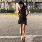 Women's Halter Mini Dress
