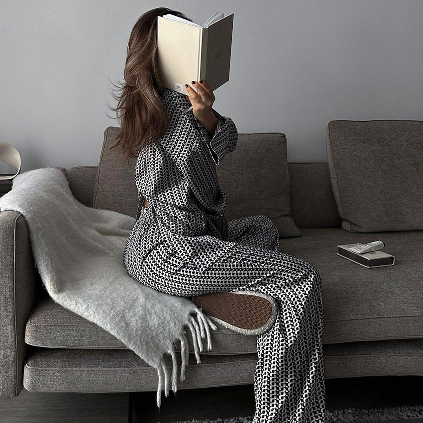 Autumn Satin Pajamas Lingerie