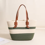 Leather Knot Cotton Thread with Green