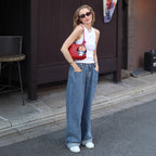 Women's Wide-Leg Straight Jeans