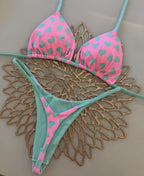 Heart Printing Bikini Swimwear