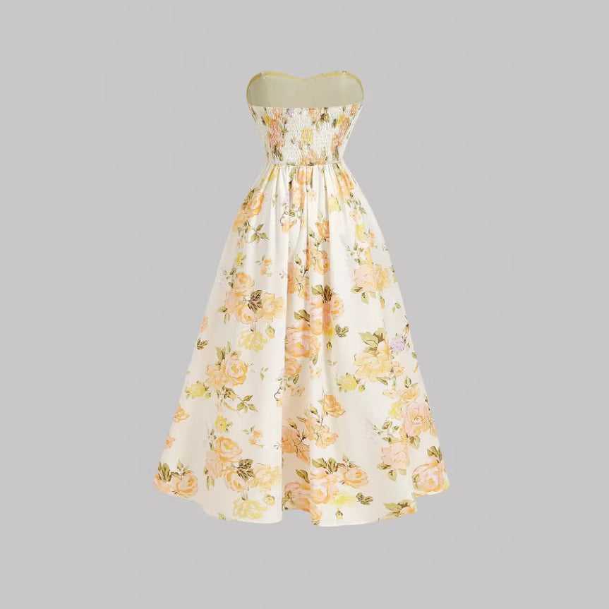 Yellow Dopamine Atmosphere Spring Summer Seaside Vacation Printed